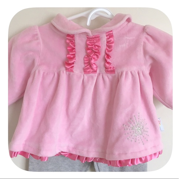 💗Baby Girls Pink and Grey Disney Outfit Set - Picture 2 of 4